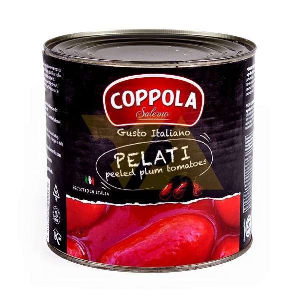 Томаты очищенные Пелати COPPOLA, 2,5 кг/1,5 кг/2,65 л (ж/б) 2.5 Coppola Foods Италия