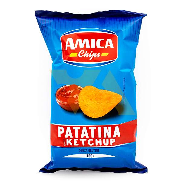 Чипсы картофельные со вкусом кетчупа KETCHIPS, AMICA CHIPS, 0,1 кг 0.1 кг. Amica Chips Италия