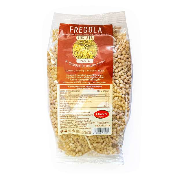 Фрегола по-сардински обжаренная, паста из твердых сортов пшеницы, CHERCHI, 0,500 кг  Cherchi Италия