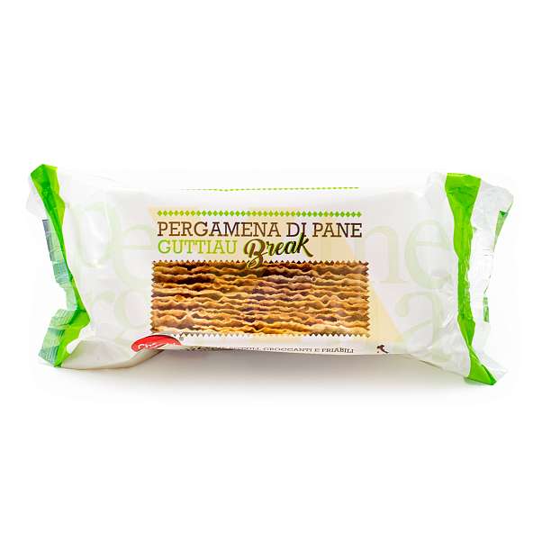 Хлебцы сардинские PERGAMENA DI PANE® Гуттиау с оливковым маслом, CHERCHI, 0,075 кг (пл/пак)  Cherchi Италия