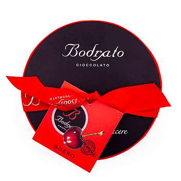 Конфеты Боеро в темном шоколаде, BODRATO CIOCCOLATO, 0,150 кг (шляпная красная карт/коробка)