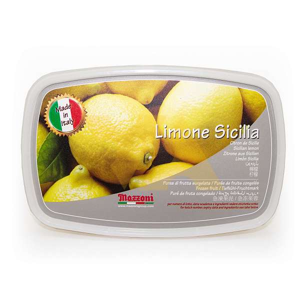 Пюре из лимонов замороженное натуральное без сахара, MAZZONI, 1 кг (пл/конт) 1 кг. Mazzoni Италия