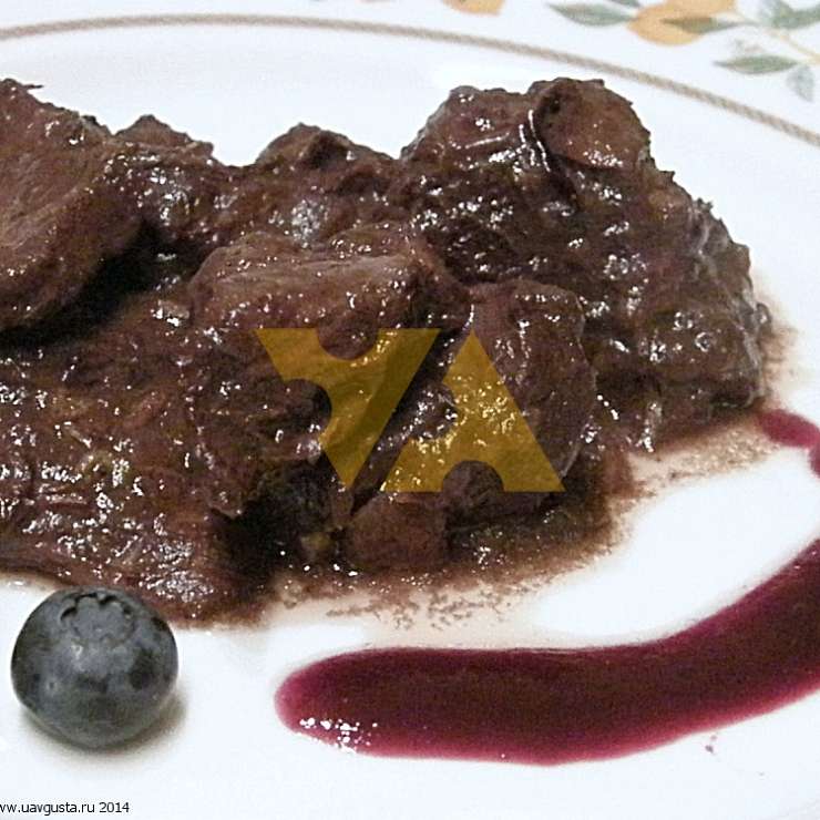 Оленина в кисло-сладком соусе