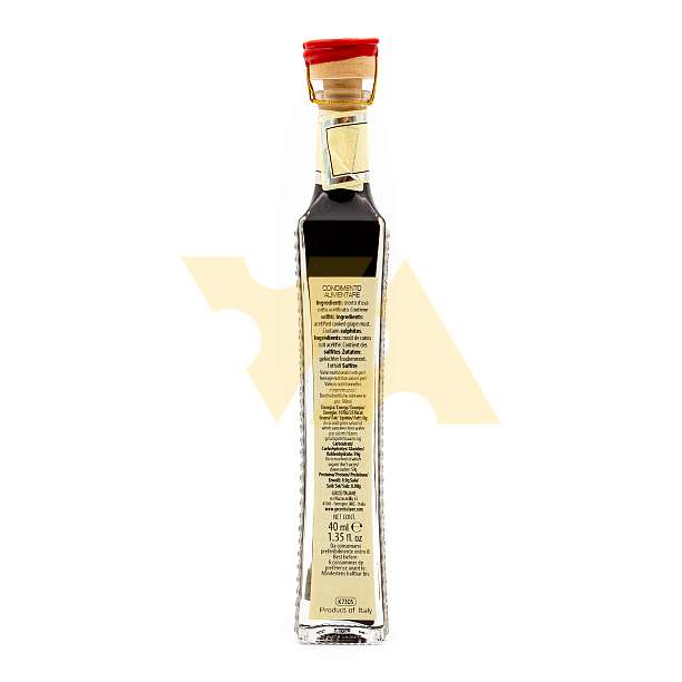 Заправка на основе уксуса бальзамического из Модены №15 RISERVA, GOCCE, K7305, выдержка 15 лет, 0,040 л (ст/б с кристаллами в коробке с кристаллами)  Acetaia Leonardi Италия