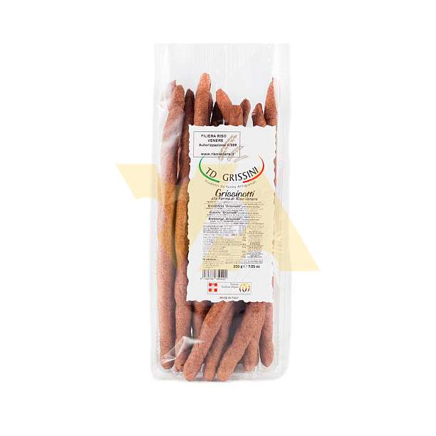 Гриссинотти с мукой из черного риса Венере, TD GRISSINI, 0,2 кг 0.2 кг. TD GRISSINI Италия