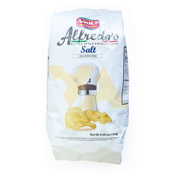 Чипсы картофельные с солью, ALFREDO'S, ТМ AMICA CHIPS, 0,130 кг  Amica Chips Италия