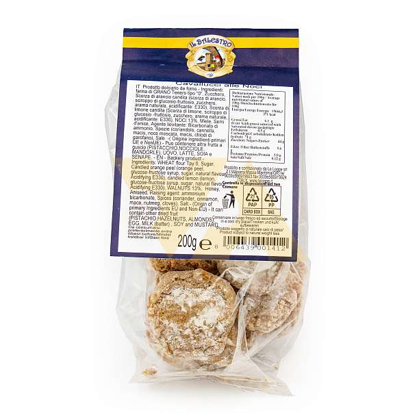 Кавалуччи с грецкими орехами IL BALESTRO, 0,200 кг (пл/пак)  Le Logge Италия