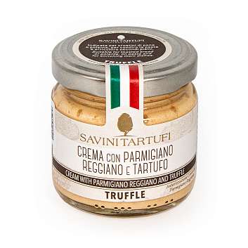 Крем из сыра Пармиджано Реджано с трюфелем, SAVINI TARTUFI, 0,090 кг (ст/б)