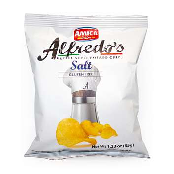 Чипсы картофельные с солью с пониженным содержанием жира (-30%) ALFREDO\'S, AMICA CHIPS, 0,035 кг