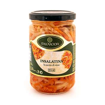 Овощной салат в винном уксусе, ITALCARCIOFI, 0,29 кг/0,16 кг/0,314 л (ст/б)