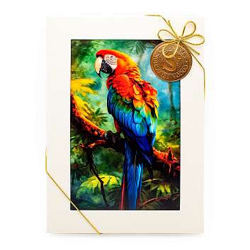 4176S Пралине ассорти COCOA SELECTION, STAINER, 0,165 кг (бежевая коробка с попугаем)