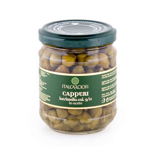 Каперсы Лакримелла в уксусе (размер 9/11), ITALCARCIOFI, 0,180 кг/0,110 кг/0,212 л (ст/б)  Italcarciofi S.r.L. Италия