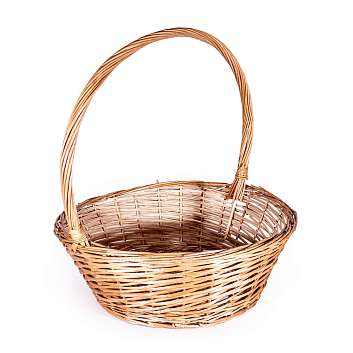 Корзина большая лоза круглая средняя (высота 59, диаметр 52)