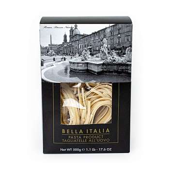 Тальятелле яичные BELLA ITALIA, паста из твердых сортов пшеницы,  UMBRO, 0,5 кг (карт/кор) (8020312002709)