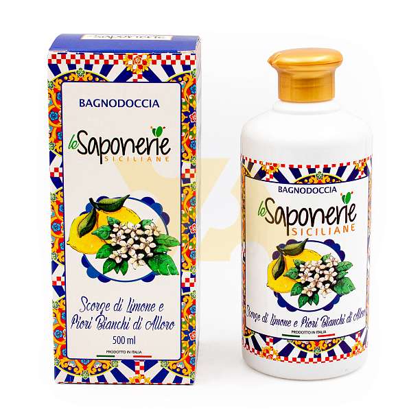 Гель для душа "Цедра лимона и белые цветы лавра" FarmaLais Италия
