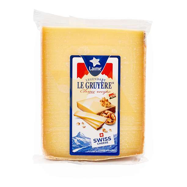 Сыр твердый «Грюйер» м.д.ж.в с.в. 49% т.з. Laime фас 5шт*150гр кусок (Швейцария)   