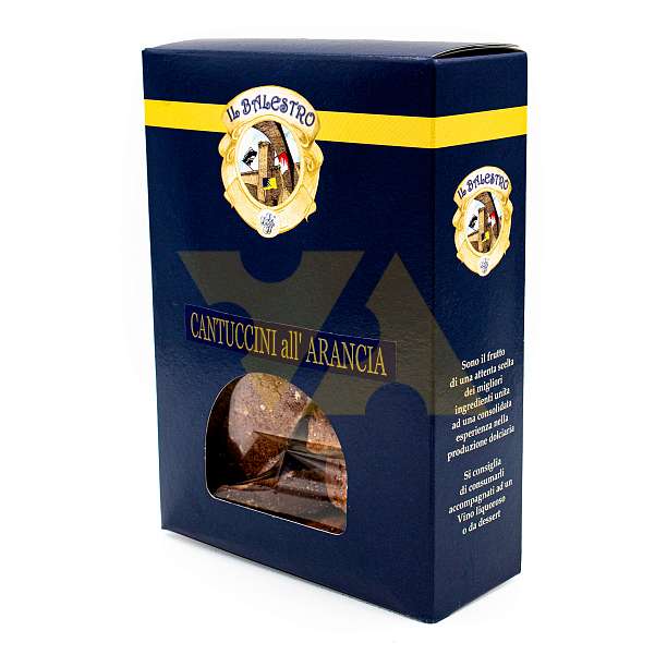 Кантуччини с апельсином IL BALESTRO, 0,200 кг (карт/кор)  Le Logge Италия