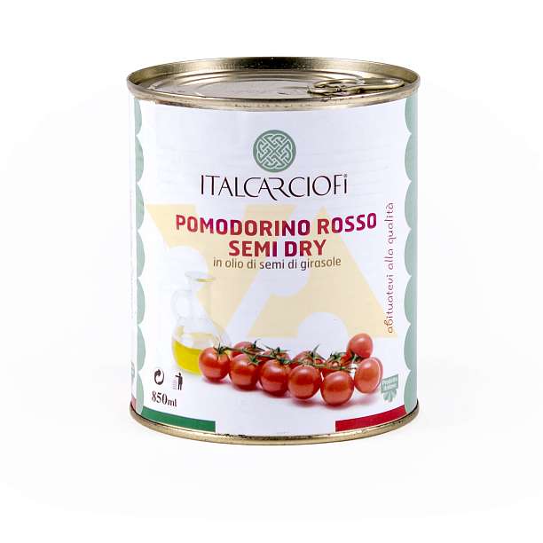 Томаты черри полусушеные в подсолнечном масле, ITALCARCIOFI, 0,75 кг/0,85 л (ж/б) 800 Italcarciofi S.r.L. Италия