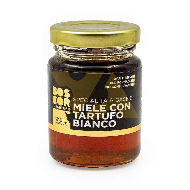 Мед каштановый с белым трюфелем BOSCOR, CALUGI, 0,120 кг (ст/б)  BOSCOR, CALUGI Италия