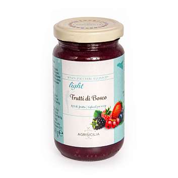 Конфитюр из лесных ягод без добавления сахара LIGHT, AGRISICILIA, 0,240 кг (ст/б)