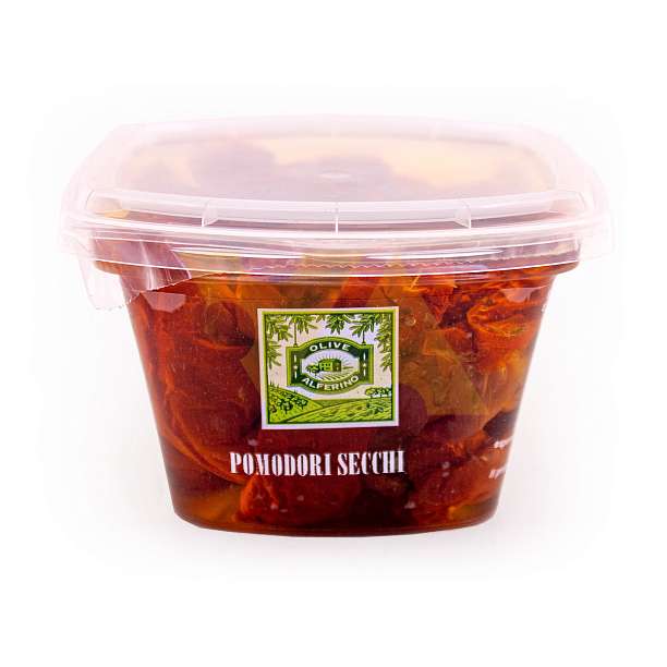 Томаты сушеные в подсолнечном масле, LUCARELLI, 0,200 гр/0,120 кг (пл/стакан)  Lucarelli Alferino Италия