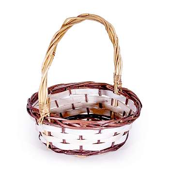 Корзина малая лоза/бамбук круглая (высота 29, диаметр 27)