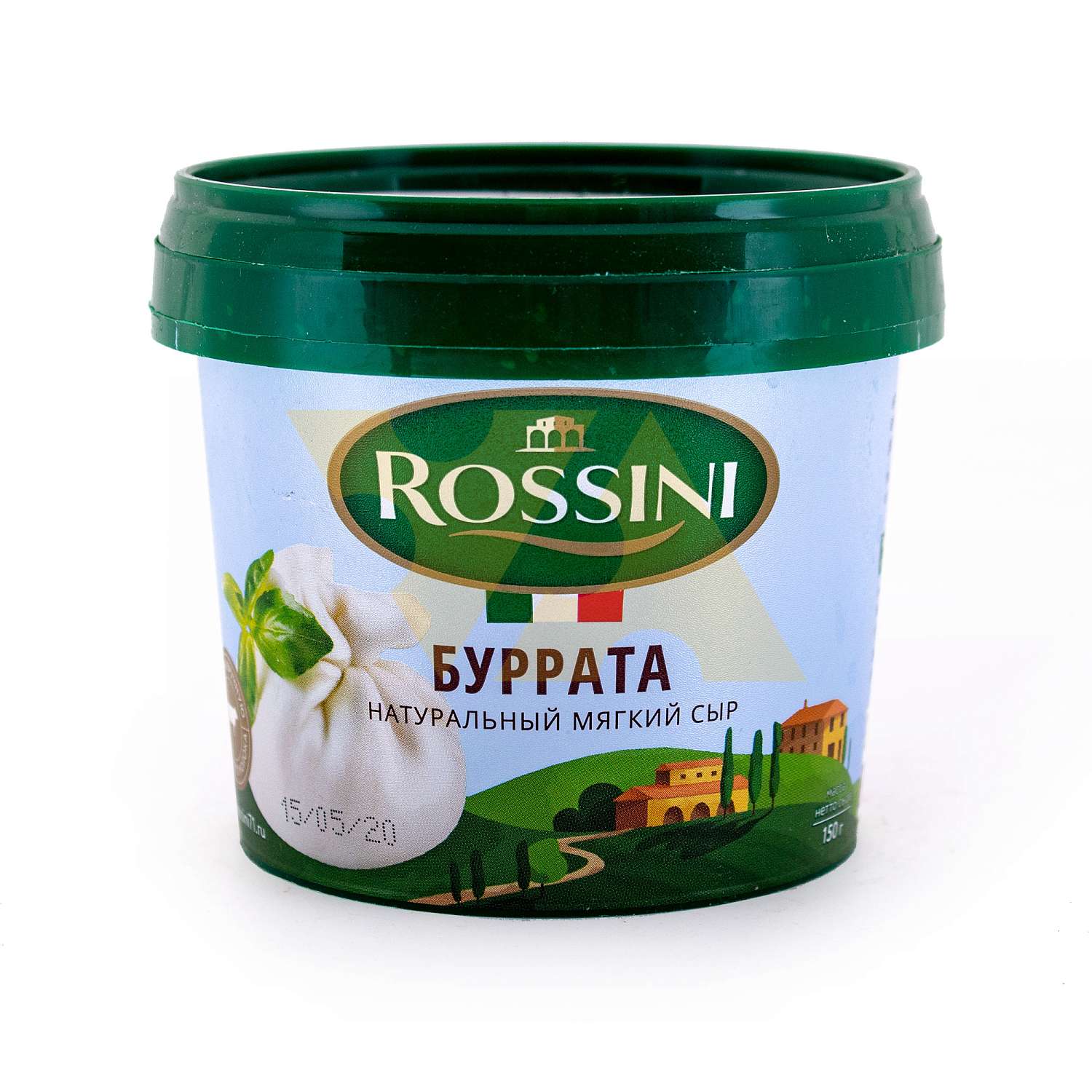 Буррата, сыр свежий в рассоле, жирность 50%, РОССИНИ, 0,15 кг/0,380 кг ...