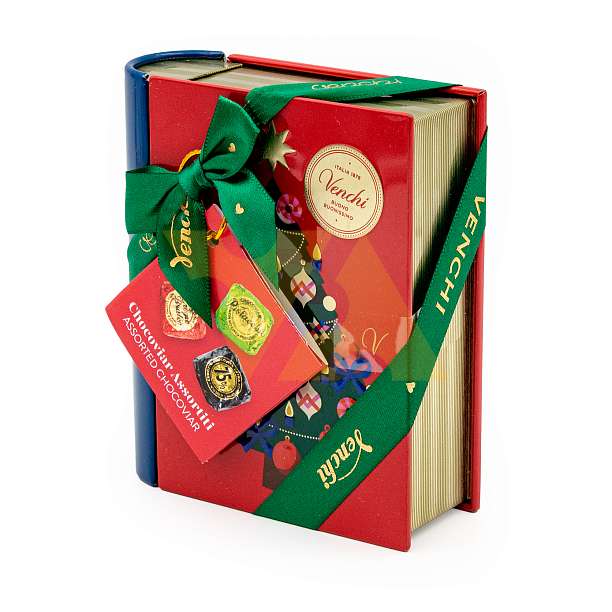 Ассорти шоколадных конфет CHOCOVIAR, VENCHI, 0,117 кг (подарочная новогодняя жест/кор мини-книга)  Venchi Италия