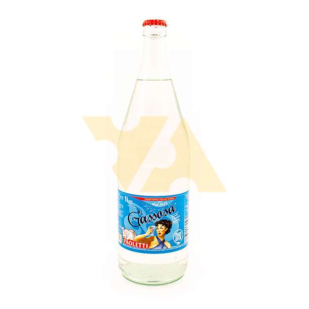 Лимонад GASOSSA, PAOLETTI, 1 л (ст/бут)  Paoletti Италия