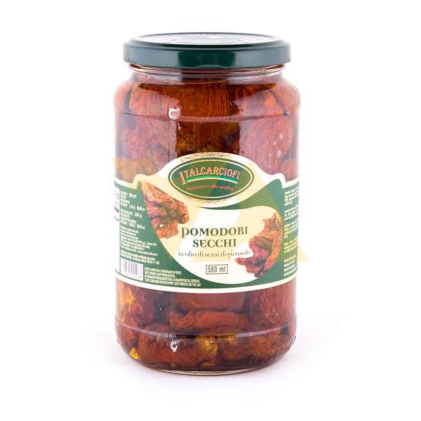 Томаты сушеные в подсолнечном масле, ITALCARCIOFI, 0,53 кг/0,26 кг/0,58 л (ст/б)  Italcarciofi S.r.L. Италия