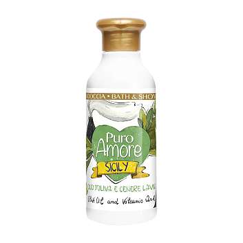 Гель для душа с оливковым маслом и вулканическим пеплом, PURO AMORE, 0,250 мл