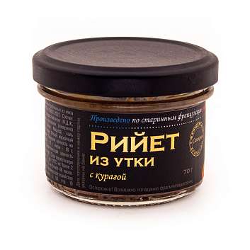 Рийет из утки с курагой, САЛЬКОВО, 0,070 кг (ст/б)