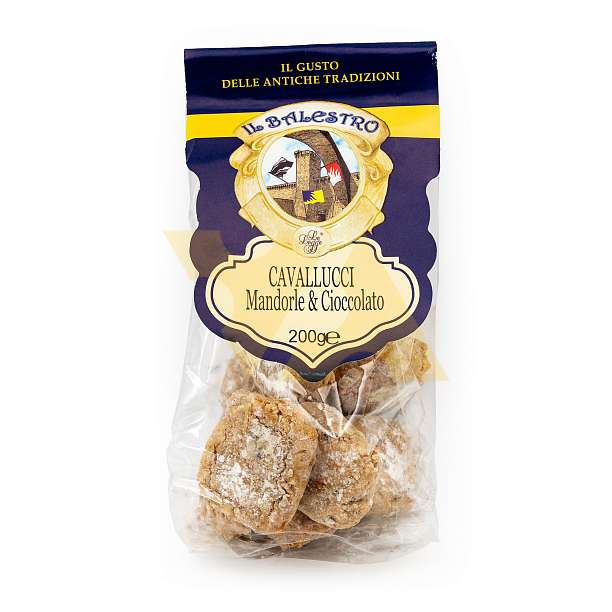 Кавалуччи с миндалем и шоколадом IL BALESTRO, 0,200 кг (пл/пак)  Le Logge Италия