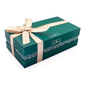 Конфеты 0118 АССОРТИ ТРЮФЕЛЕЙ DELUXE, 5 видов, ЗЕЛЕНАЯ КОРОБКА, ANTICA TORRONERIA  PIEMONTESE, 0,500 кг