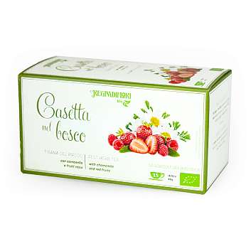 Чай травяной расслабляющий с ромашкой и красными ягодами "Домик в лесу" BIO, 15 пакетиков по 3 гр, REGINADIFIORI, 0,045 гр (карт/кор)