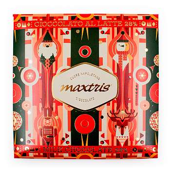 Шоколад молочный (какао мин.28%) в новогоднем конверте, MAXTRIS, 0,070 кг (карт/кор)
