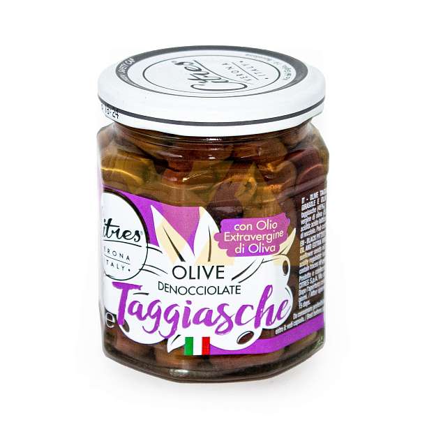 Оливки Таджаски без косточек в оливковом масле, CITRES, 0,200 кг (ст/б)  Citres Италия