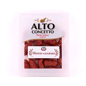 Мини-салями, колбаски сыровяленые, ALTO CONCETTO, 0,15 кг