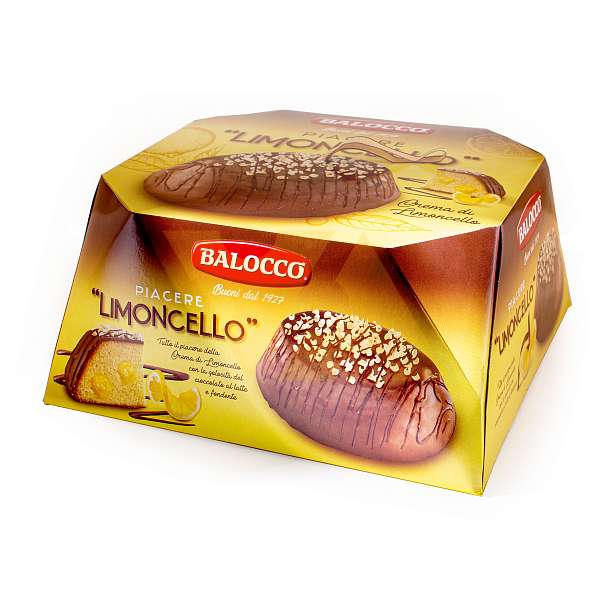 Панеттоне PIACERE "LIMONCELLO", кекс рождественский из Милана, BALOCCO, 0,75 кг (карт/кор)  Balocco Италия