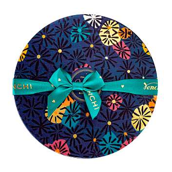 Ассорти шоколадных конфет, 2 вида, VENCHI, 0,180 кг (маленькая шляпная коробка Мурано)