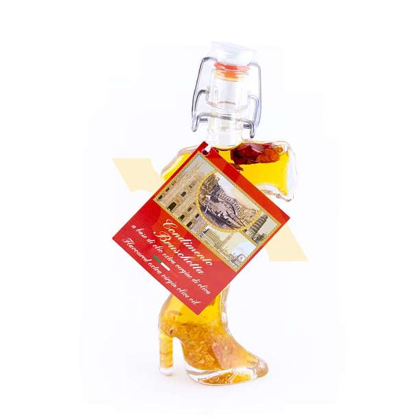 Масло оливковое первого холодного отжима настоянное на чесноке и остром перце BRUSCHETTA, UMBRO, 0,04 л (ст/бут)  Antico Pastificio Umbro S.r.l. Италия