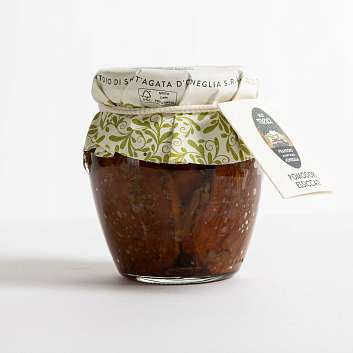 Томаты сушеные в оливковом масле первого холодного отжима 39%, SANTAGATA, 0,2 кг (ст/б)