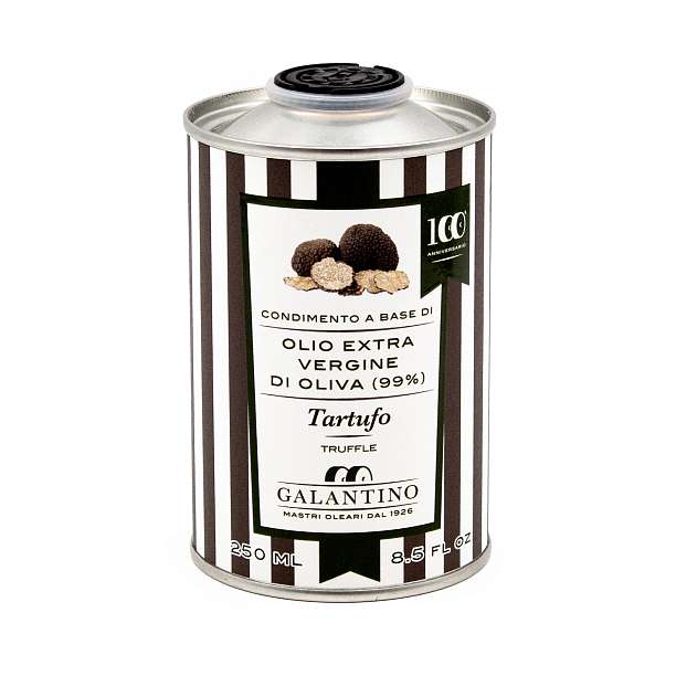 Масло оливковое первого холодного отжима ароматизированное черным трюфелем, GALANTINO, 0,25 л  (жестяная канистра) 270 Frantoio F.lli Galantino S.N.C. Италия