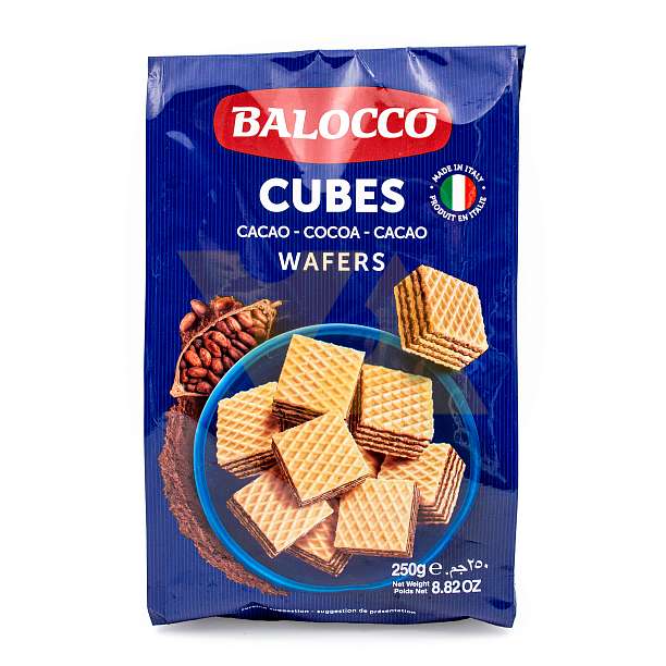 Вафли с кремом какао, кубики, BALOCCO, 0,25 кг 0.25 кг. Balocco Италия