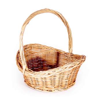 Корзина средняя лоза круглое дно (высота 38, длина 39, ширина 35)