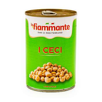 Горох Нут LA FIAMMANTE, ICAB, 0,4 кг/0,24 кг/0,425 л (ж/б)