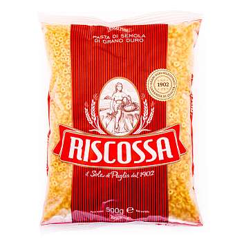 Анеллетти №74, паста из твердых сортов пшеницы, RISCOSSA, 0,5 кг