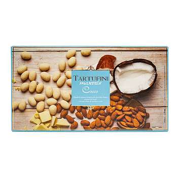 Миндаль в белом шоколаде со вкусом кокоса TARTUFINI, MAXTRIS, 0,5 кг