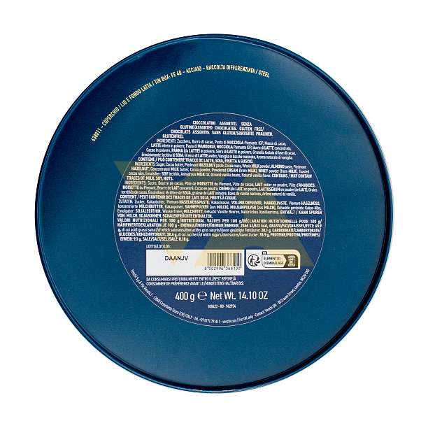 Ассорти шоколадных конфет, VENCHI, 0,400 кг (жест/кор, коллекция Мурано)  Venchi Италия