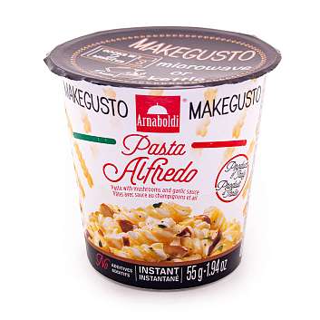 Фузилли Альфредо быстрого приготовления с соусом из грибов и чеснока, ANTAAR&S, 0,055 кг